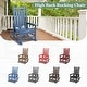 preview thumbnail 74 of 110, Modern High-Back Rocking Adirondack Chair All Weather