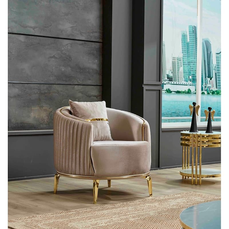 Sakir 3-piece Living room Set, Metal Legs