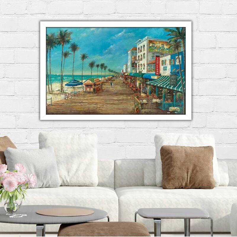 "A Day On The Boardwalk" by Ruane Manning Print on Acrylic
