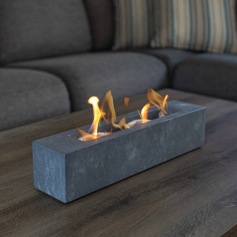 Pure Garden Bioethanol or Rubbing Alcohol Smokeless Tabletop Fire Pit