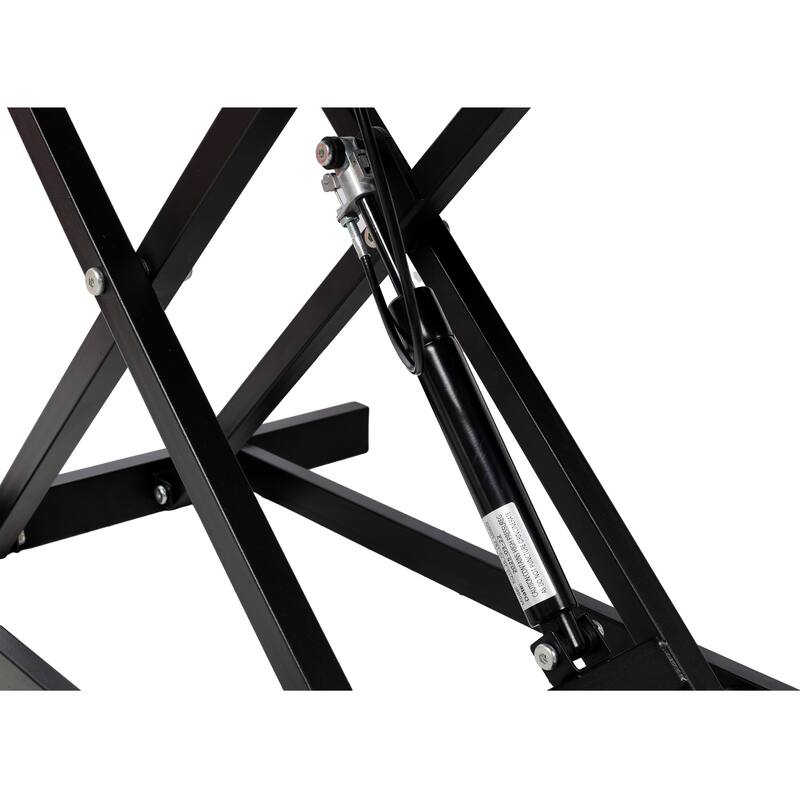 Anmytek Adjustable Height Standing Laptop Desk with Keyboard Tray Black