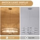 preview thumbnail 8 of 34, 5-Light Candlestick Hanging Linear Chandelier Lighting Crystal Island Chandelier Fixture for Kitchen Island