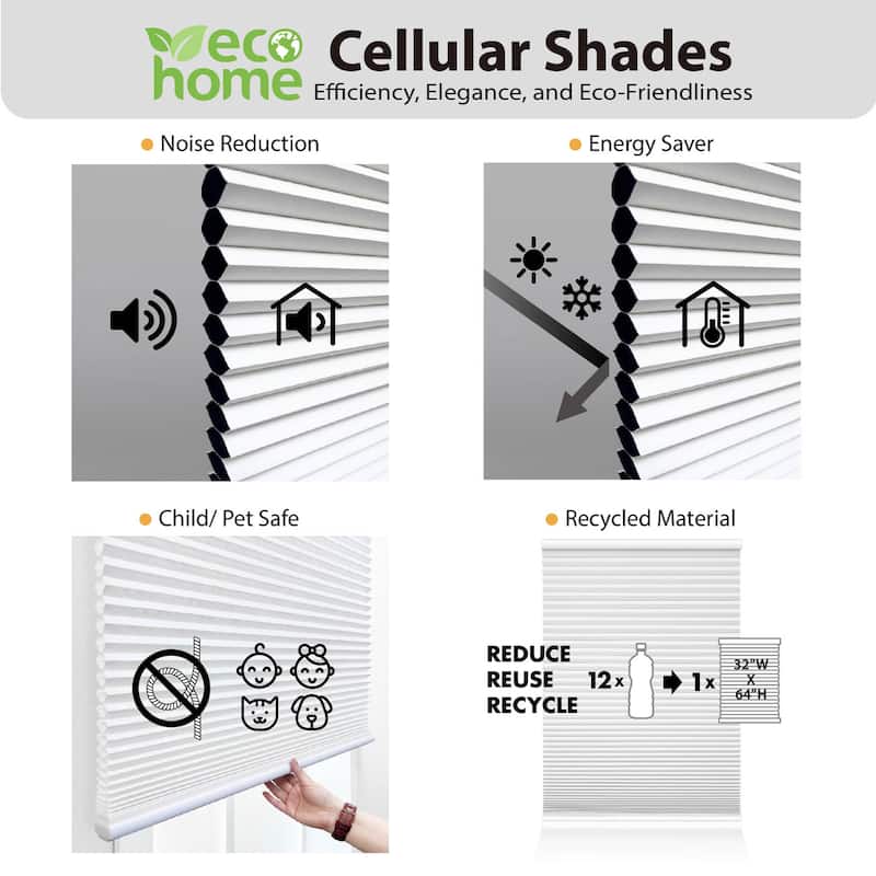 Tan/White Long Cordless Blackout Cellular Shade (48 in.)