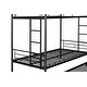 preview thumbnail 16 of 16, Twin over Twin Size Metal Bunk Bed with Trundle, Can Be Separated into 2 Twin Beds, Safety Guardrail, Trundle for Flexible Space