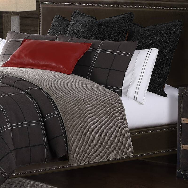 HiEnd Accents Heath Plaid Woven Comforter Set, 3PC