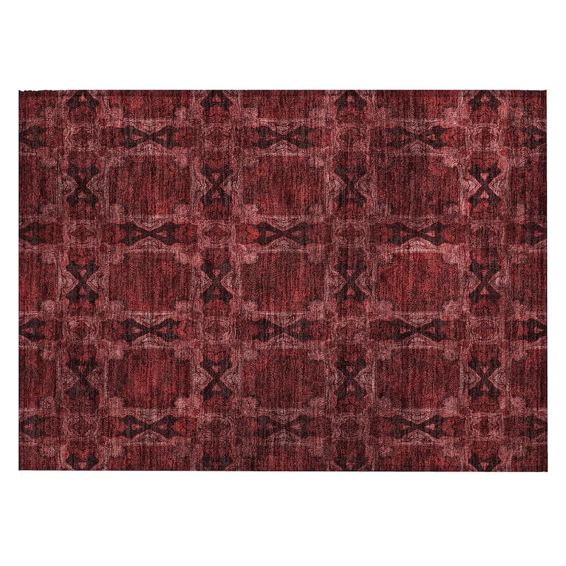 Almomi Garden-Inspired Weather Resistant Versatile Elegance Outdoor Rug