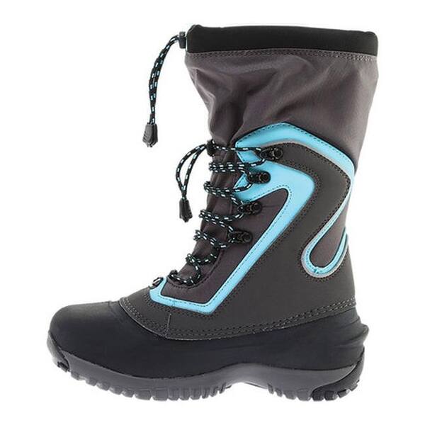 Shop Baffin Women S Flare Snow Boot Charcoal Teal Overstock