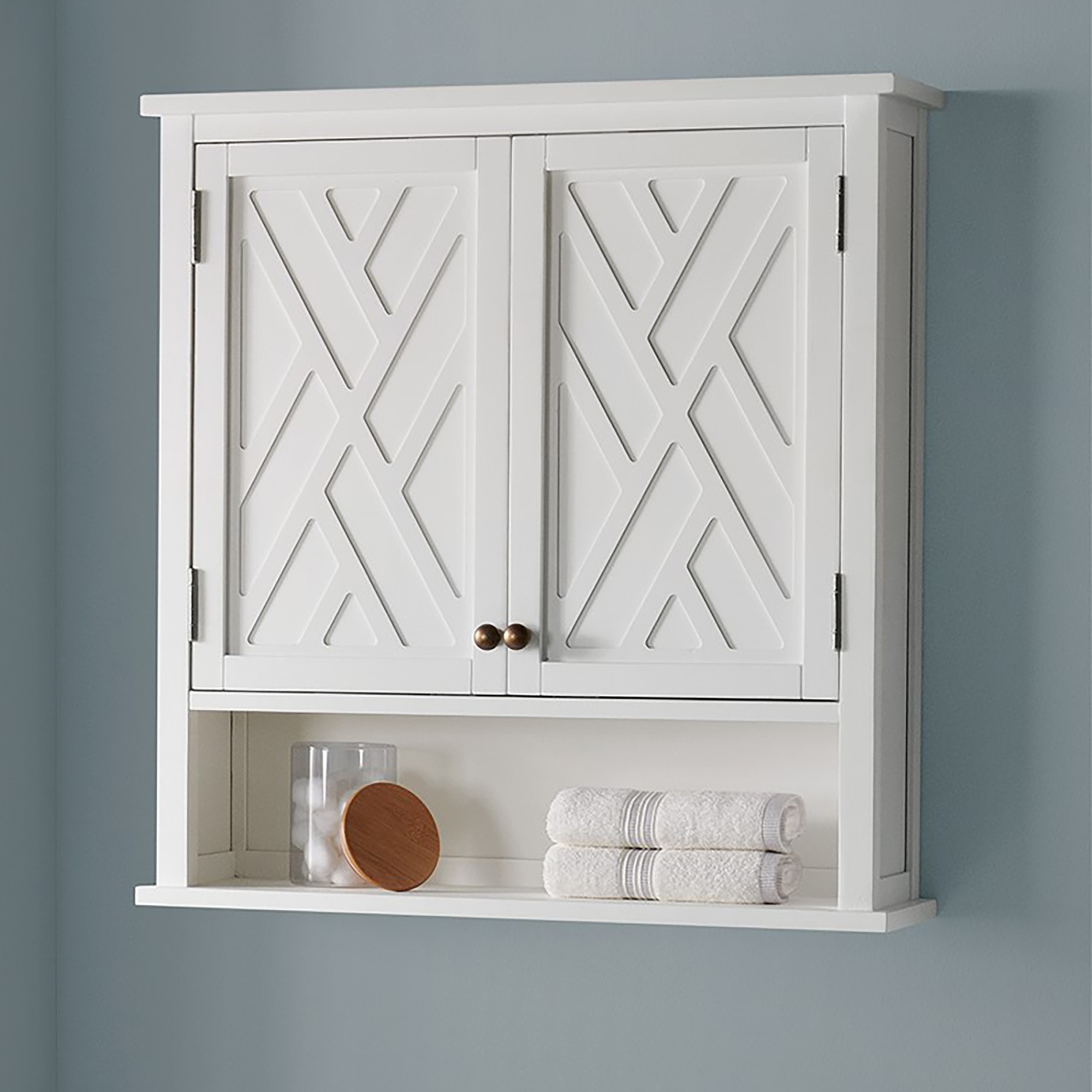 Pantry cabinet top wall mounted