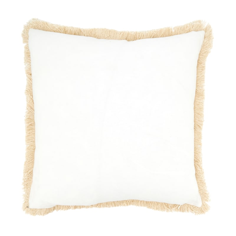 Palm Breeze Embroidered Throw Pillow