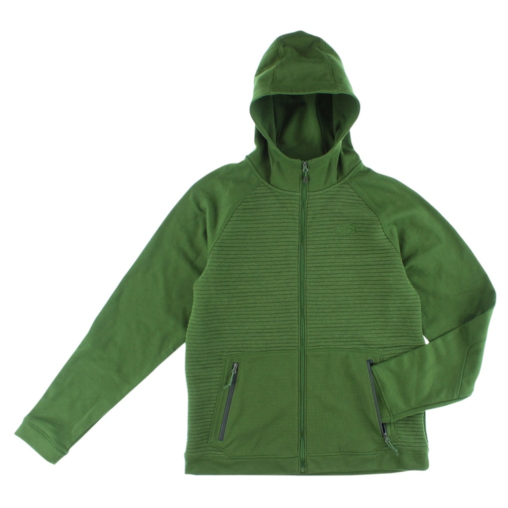 army green north face hoodie