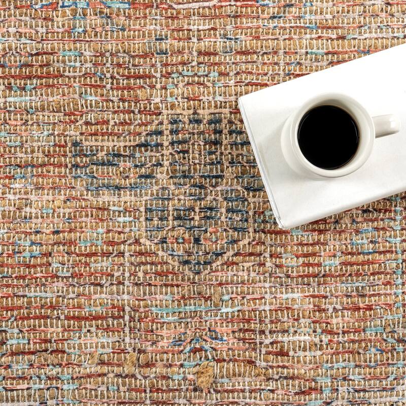 Lennox Persian Medallion Tassel Area Rug