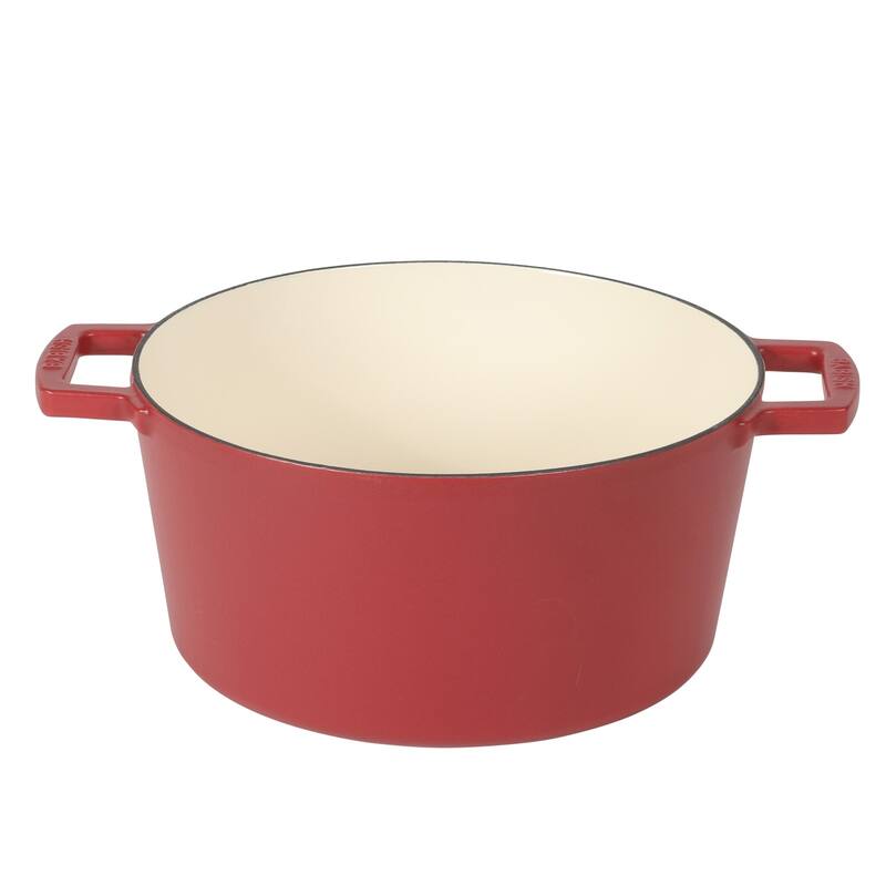 Babish 6 Qt Round Matte Enamel Cast Iron Dutch Oven