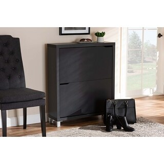 Shop Rochester Dark Grey Finished Wood Shoe Storage 