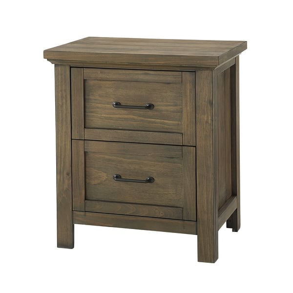 slide 2 of 2, Westfield 2-Drawer Traditional Nightstand, Harvest Brown