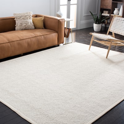 SAFAVIEH Handmade Flatweave Natural Fiber Charlee Wool/ Jute Rug