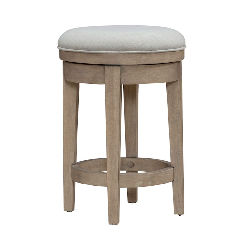 Liberty Furniture Brentwood Upholstered Swivel Stool - Width 17" Depth 17" Height 25"