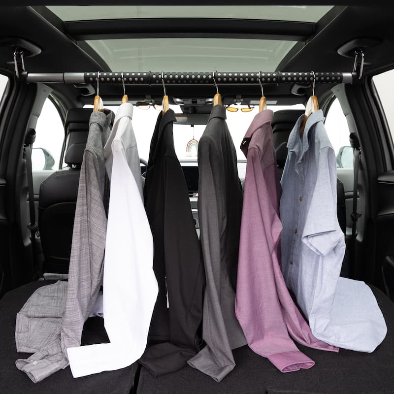 Gforce 2 Pack Heavy Duty Expandable Hanging Clothing Car Bar