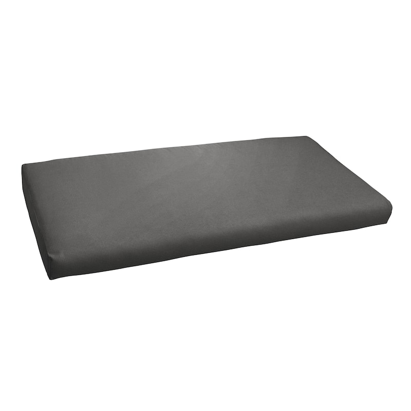 Sorra Home Outdura Solid Indoor/Outdoor Round-front Bench Cushion