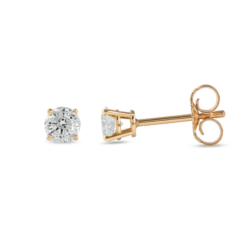 14k Gold 1/4ct TDW Diamond Solitaire Stud Earrings for Women