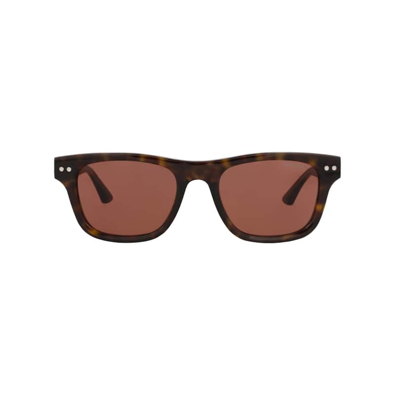 Montblanc Square-Frame Recycled Acetate Sunglasses - Havana Havana Brown - Multi - Brown Lens