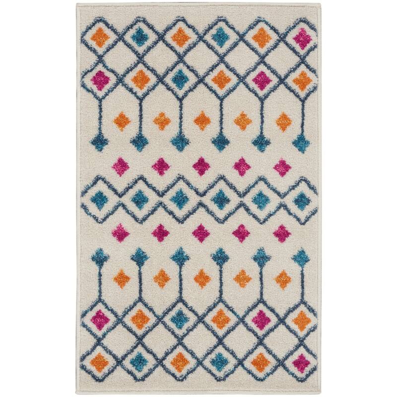 Nourison Passion Moroccan Geometric Diamond Area Rug