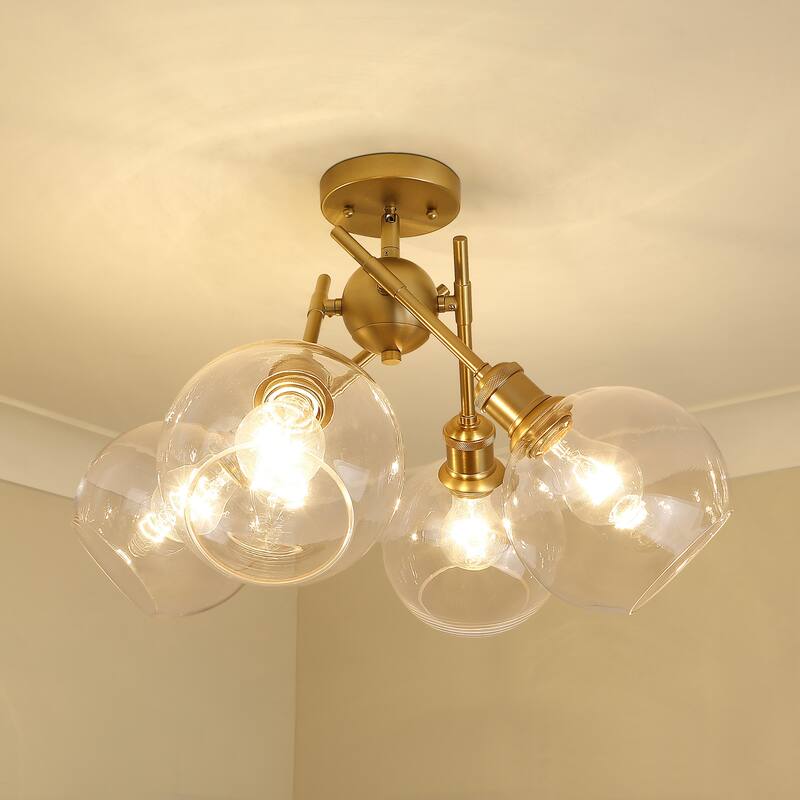 Axel 6.5" Wide 4-Light Semi-Flush