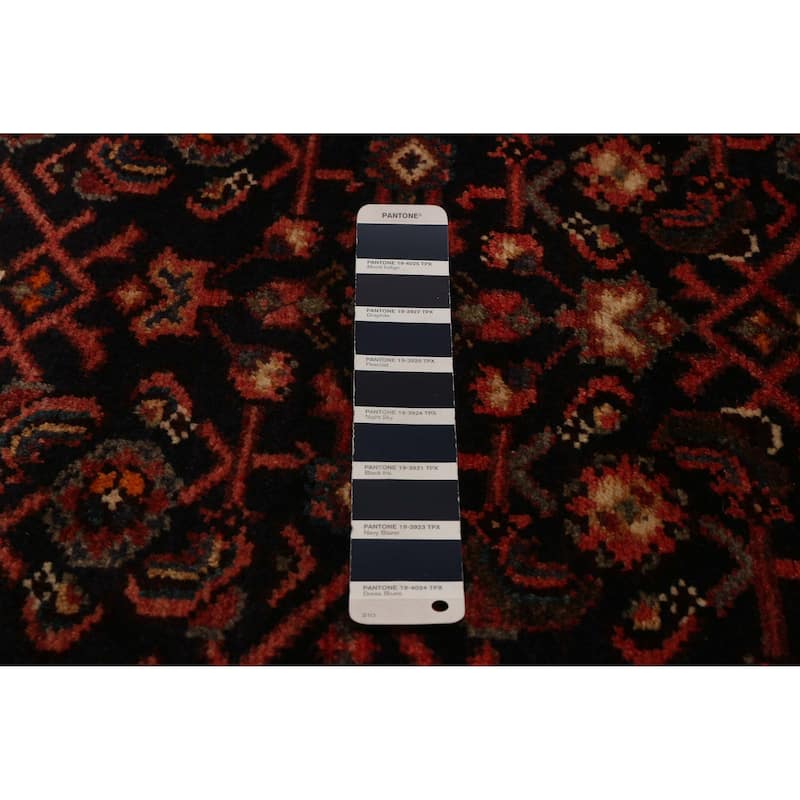 ECARPETGALLERY Hand-knotted Andelz Navy Wool Rug - 3'5 x 12'8