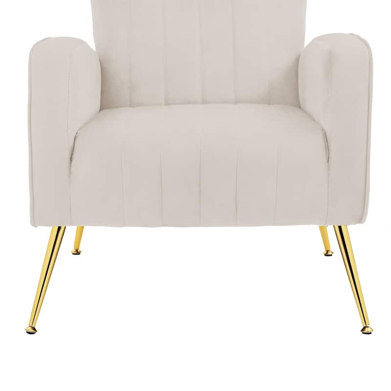 Upholstered Wingback Accent Chair - 26.4"W x 37.8"H x 32.6"D