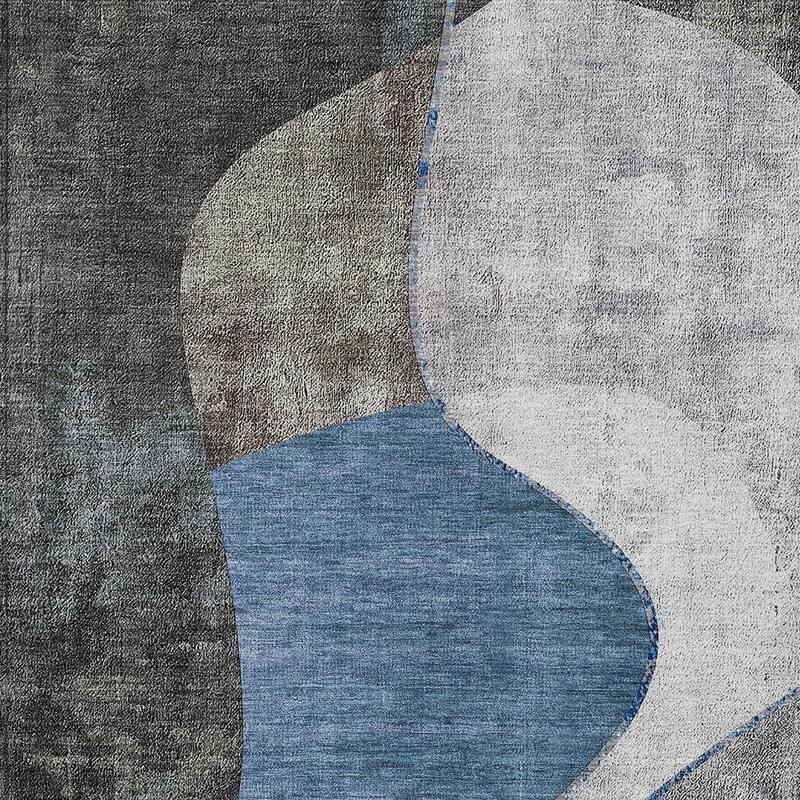 HomeRoots Abstract Transitional Rectangle Outdoor Rug