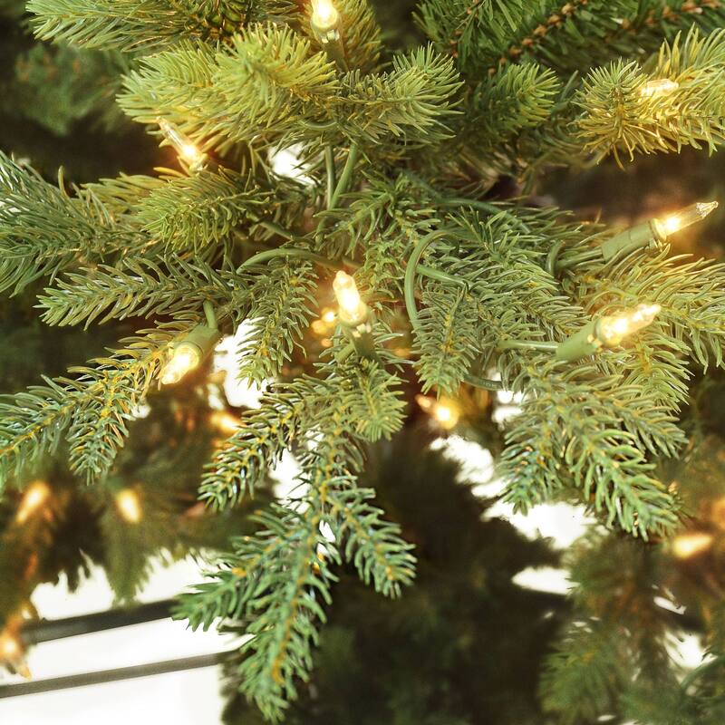 Pre-lit Slim Balsam Fir Artificial Christmas Tree - 4.5’ - Clear Lights - 4.5 Foot