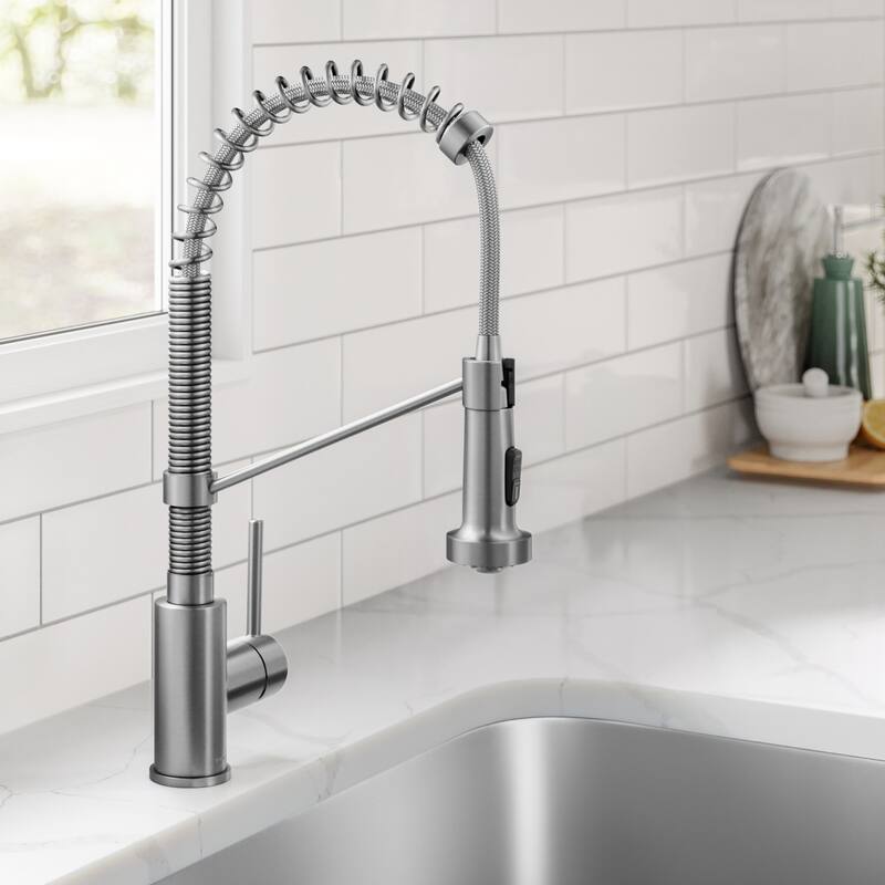 Kraus Kitchen Combo Set with 33-inch 16 Gauge Undermount Kitchen Sink - Stainless Steel