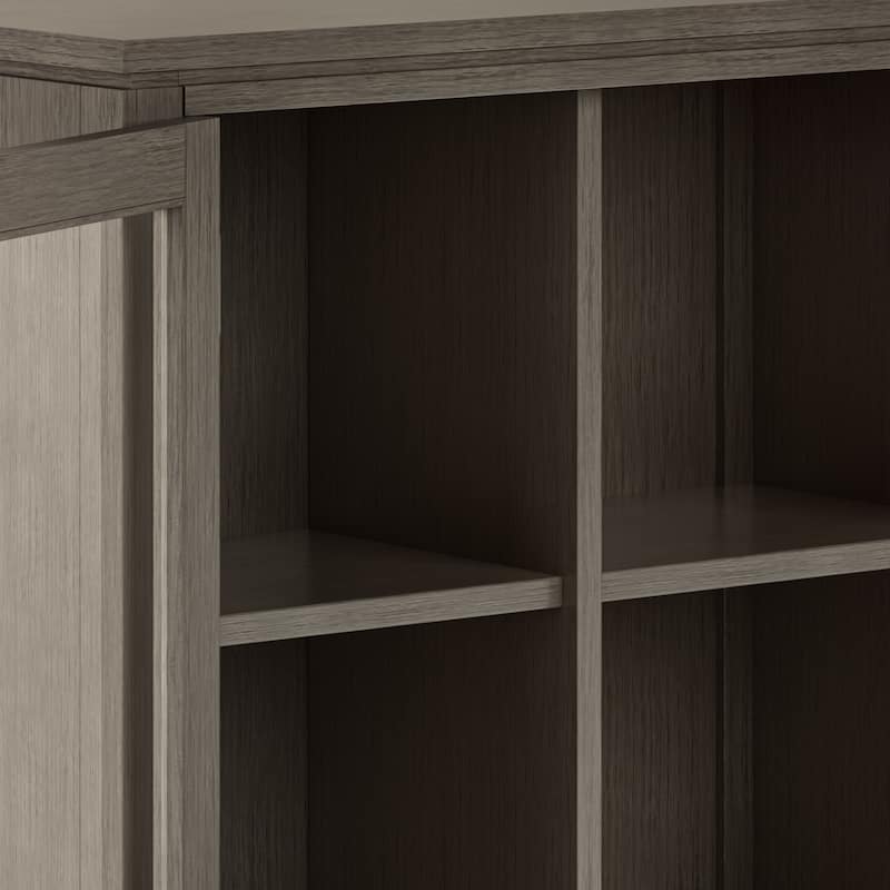 WYNDENHALL Essex SOLID WOOD 30 inch Wide Contemporary Low Storage Cabinet - 30"w x 14"d x 31" h