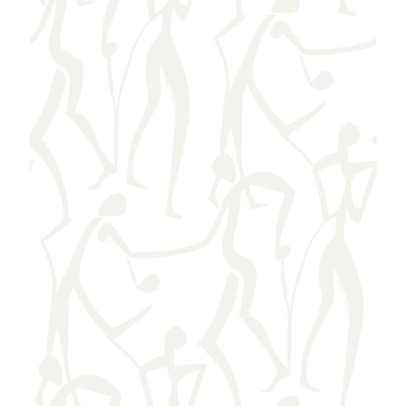 York Wallcoverings Joyful Dancers Pearl Wallpaper