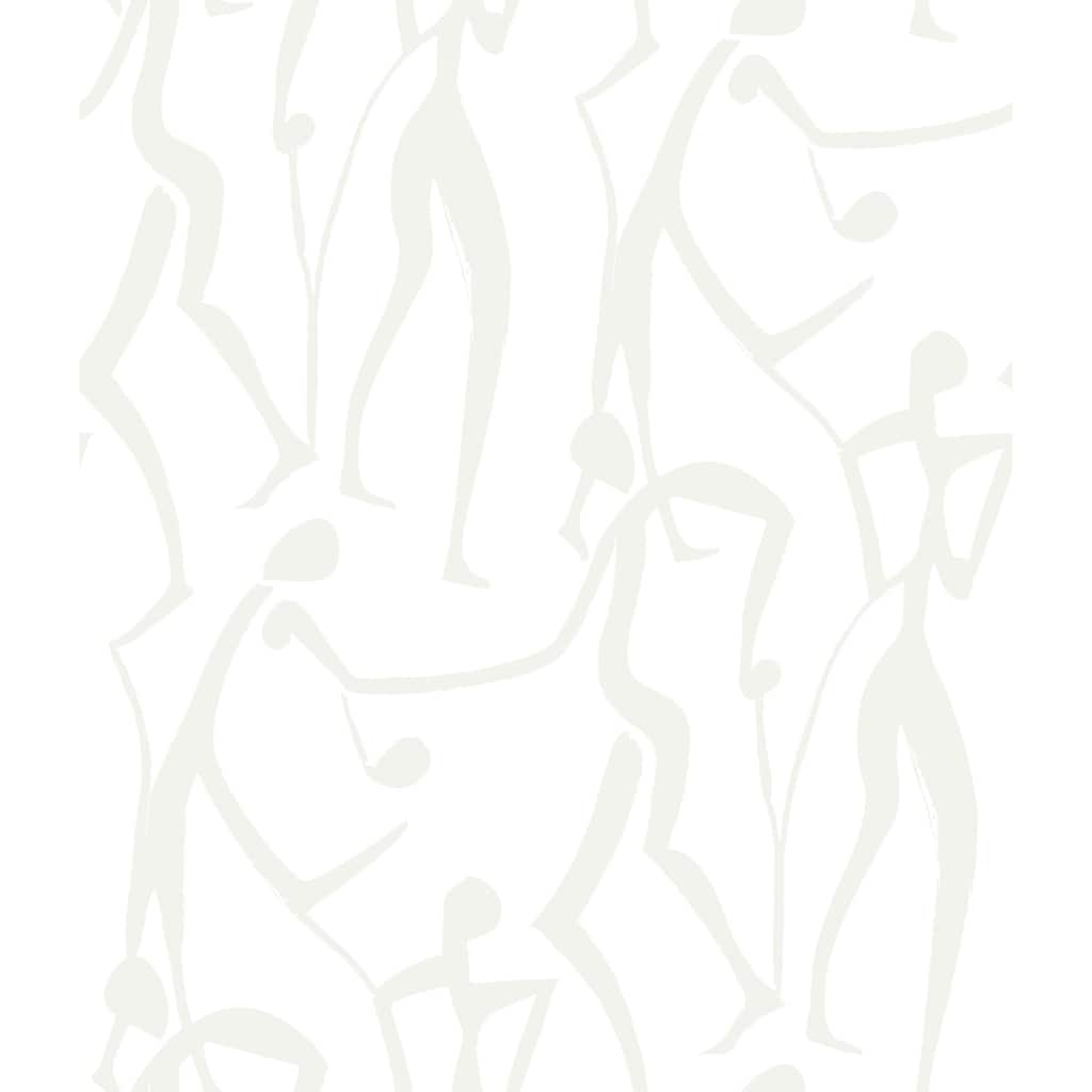 York Wallcoverings Joyful Dancers Pearl Wallpaper
