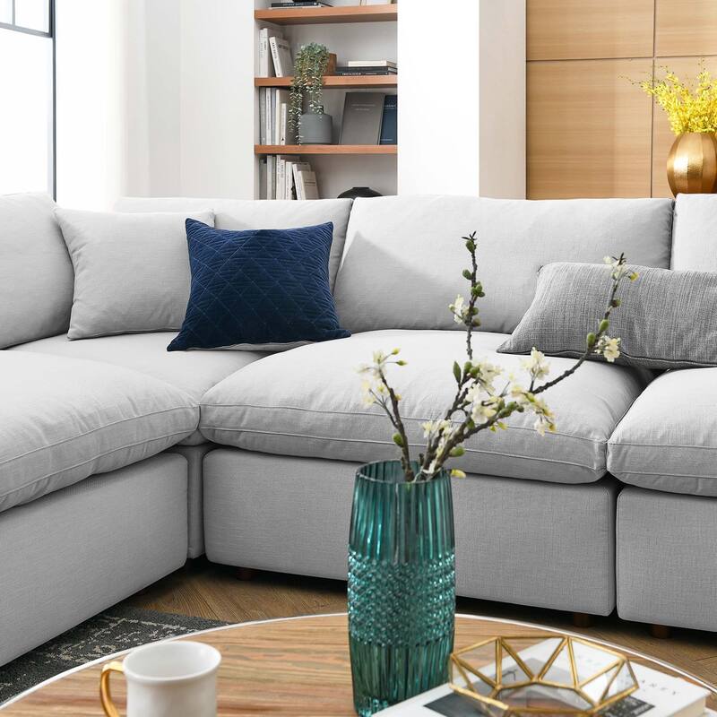 Commix 8-Piece Down Filled Overstuffed Sectional Sofa