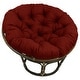 preview thumbnail 10 of 16, 48-inch Indoor/Outdoor Papasan Cushion (Cushion Only) Papprika