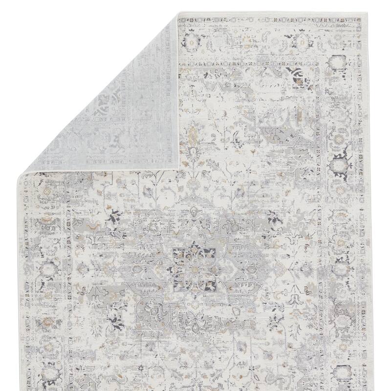 Ellington Medallion Cream/ Gray Area Rug