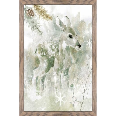 "Winter Lodge Fawn" by Carol Robinson Print on Acrylic