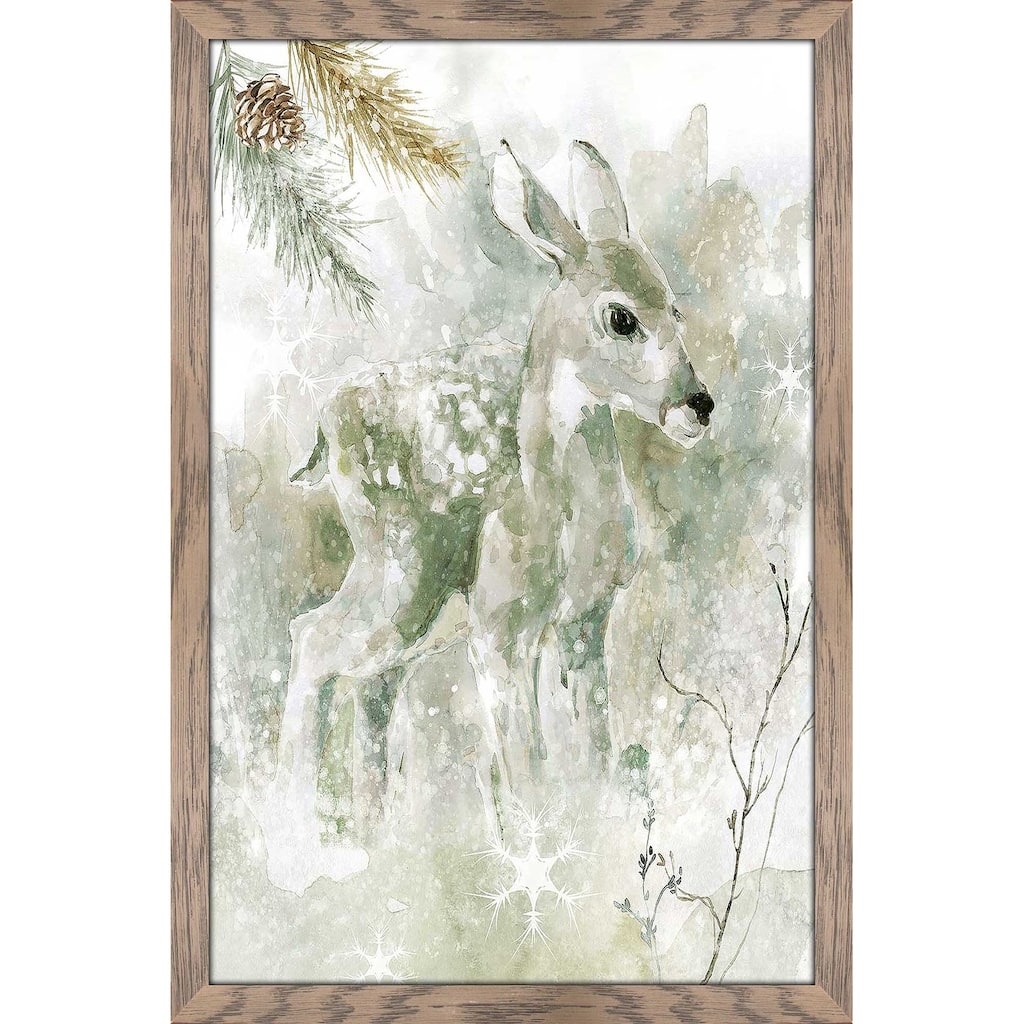 "Winter Lodge Fawn" by Carol Robinson Print on Acrylic