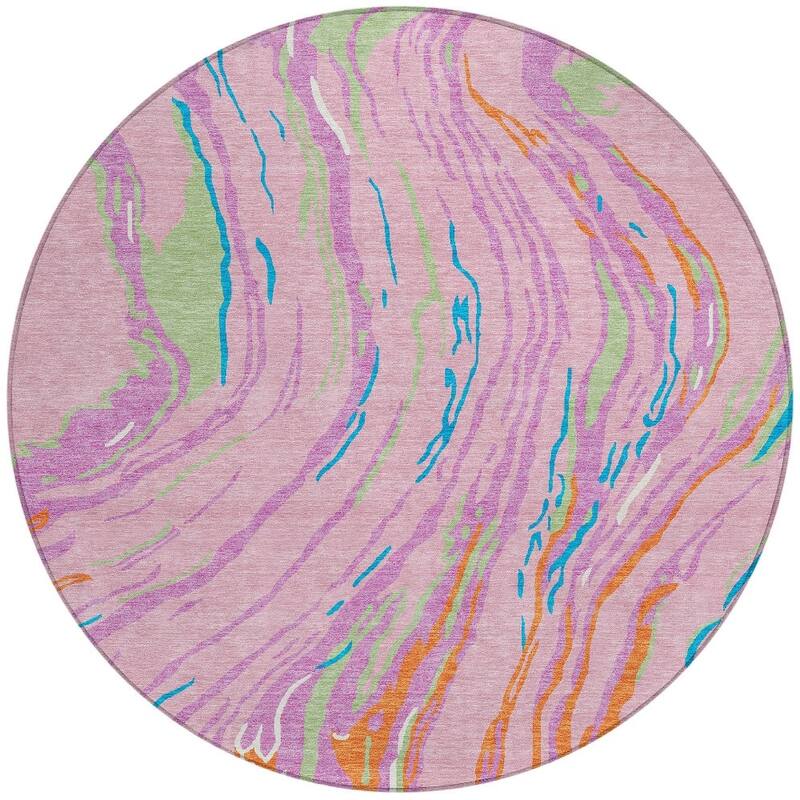 HomeRoots Abstract Transitional Rectangle Outdoor Rug