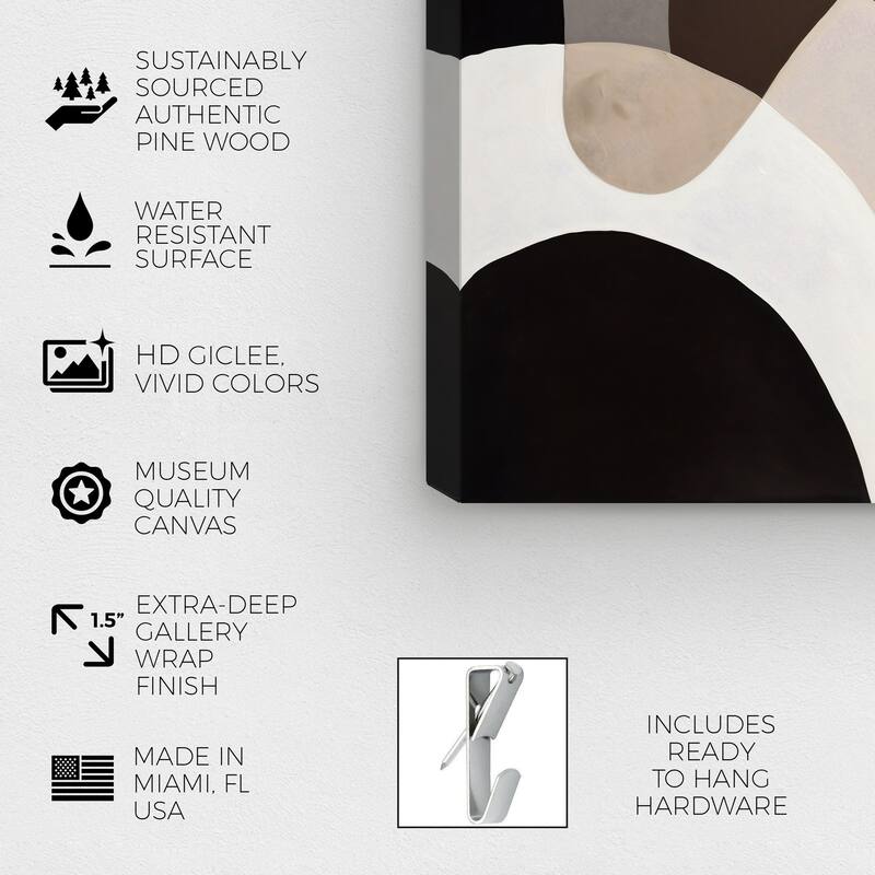 Wynwood Studio Abstract Tunnels in the Park Brown and Modern & Contemporary Wall Art Canvas Print