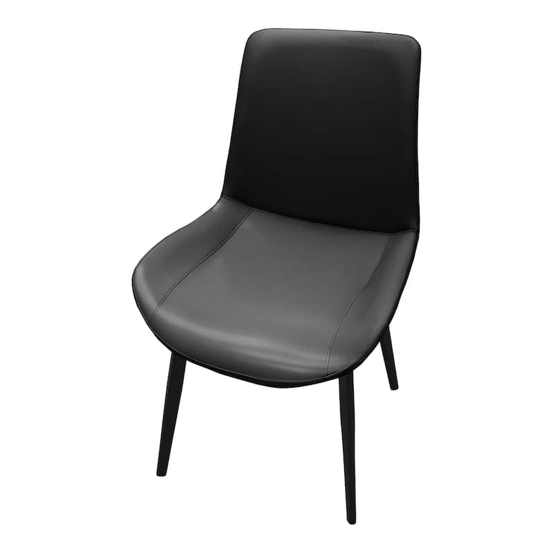 PU Leather Dining Chair with Metal Legs, Modern Upholstered Chair Set of 4 for Kitchen, Restaurant, Living, Meeting Room