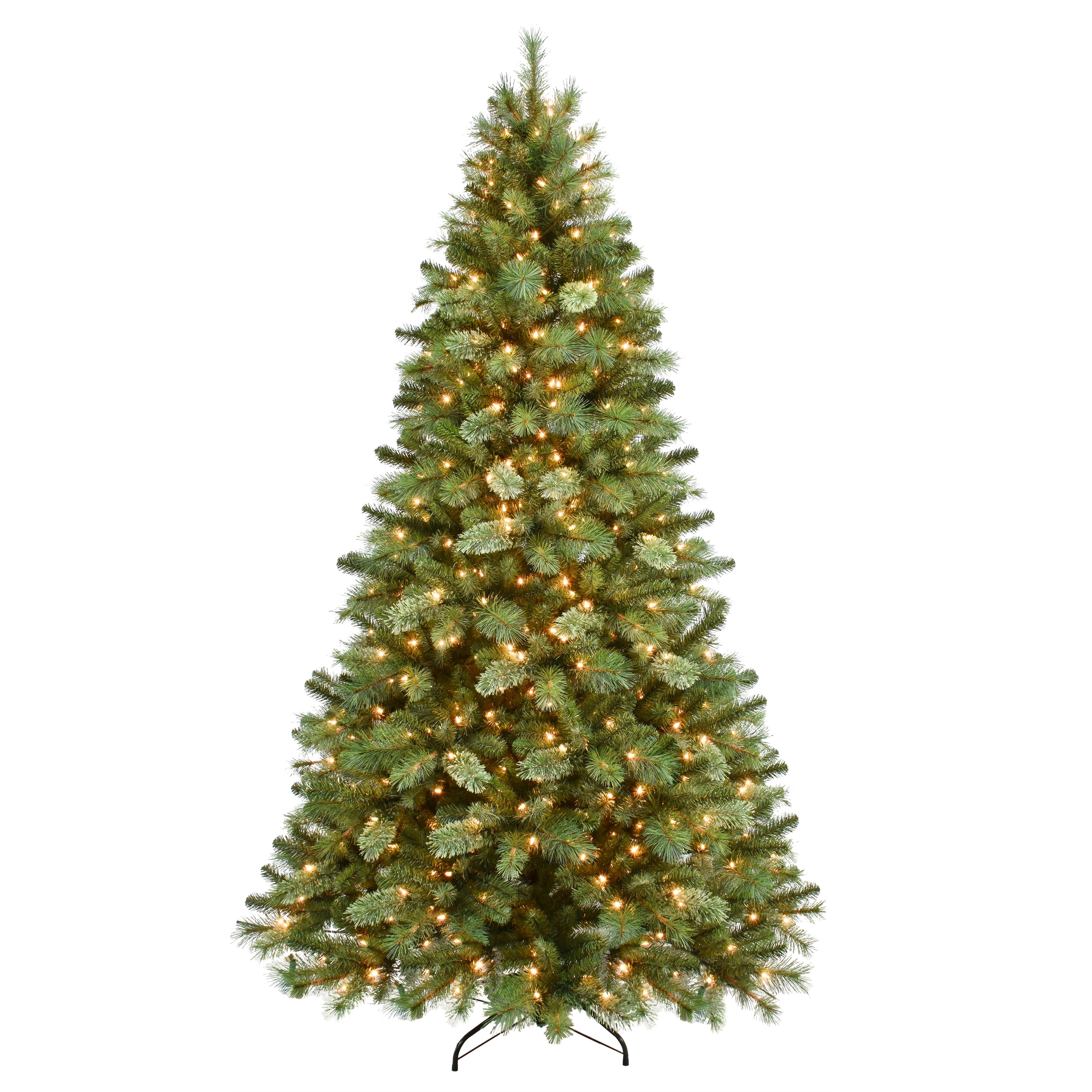 Puleo International 7.5 ft. Pre-Lit Teton Pine Artificial Christmas Tree