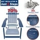 preview thumbnail 8 of 50, WINSOON All Weather HIPS Outdoor Folding Adirondack Chairs Outdoor Chairs Set of 4