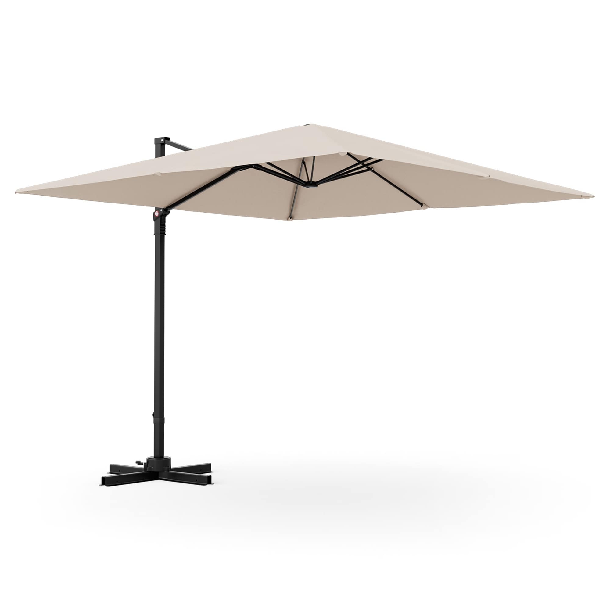 Costway Patio 9.5FT Square Cantilever Offset Hanging Umbrella 2