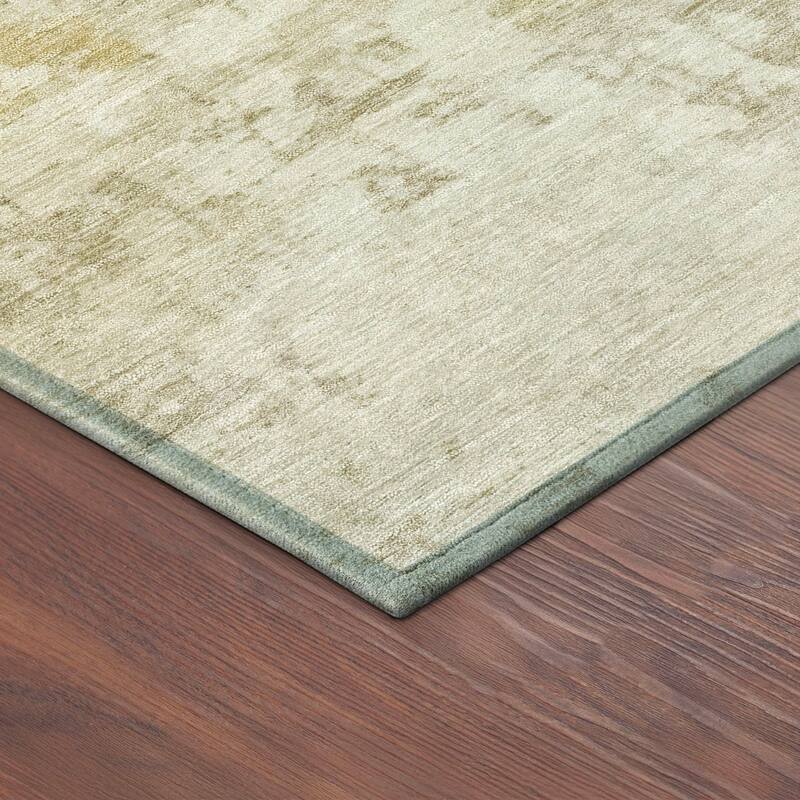 Machine Washable Indoor/ Outdoor Modern Casual Chantille Rug