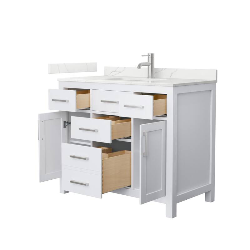 Wyndham Collection WCG2424-42S-QTZ-UNSMXX Beckett 42" Free Standing