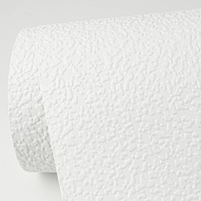 Brewster Arte White Spackle Paintable Wallpaper - 396in x 20.9in x 0.025in