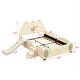 preview thumbnail 4 of 9, Beige Full PU Upholstered Platform Bed with Children's Slide