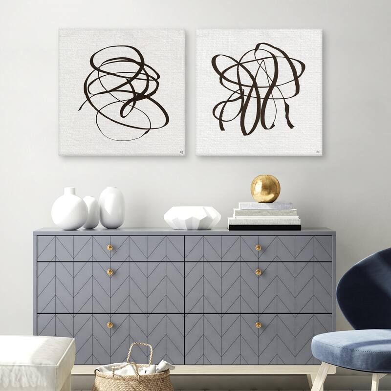 Winding Road I & II by Susan Jill Canvas Art Prints